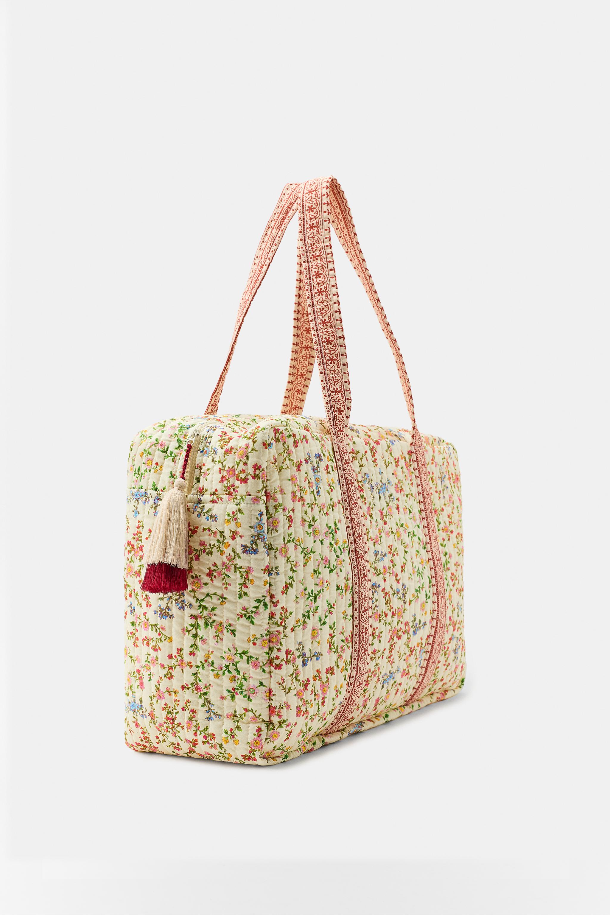 FLORAL PRINT QUILTED BAG
